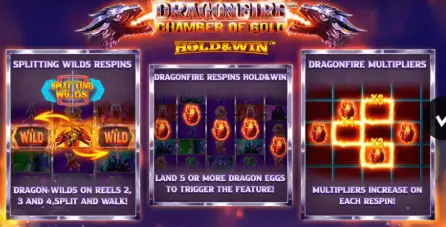 Hold & Win dan Walking Wild, Kombinasi Panas di Dragonfire Chamber of Gold